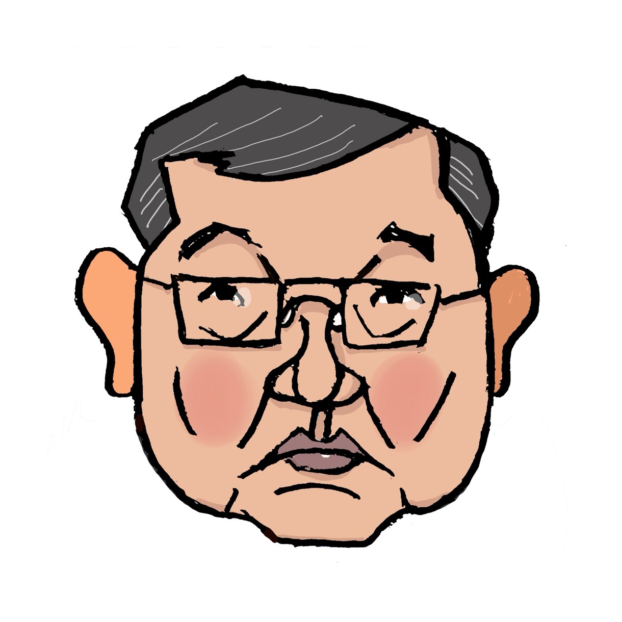 シンプルなカラー似顔絵をお描きします SNSのプロフィールアイコンに最適！名刺にもどうぞ。 イメージ8