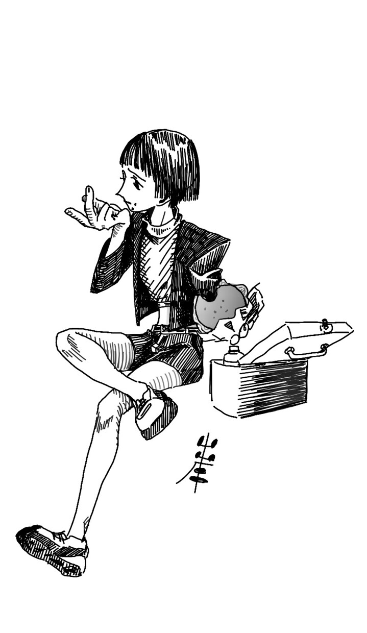 シンプルでかっこいい・おしゃれなイラストを描きます 一枚絵から動画のサムネイルや差分まで。 イメージ4