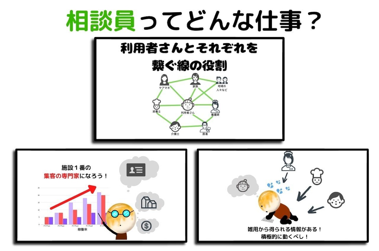 現役介護施設相談員【１０年】がお悩み伺います 介護施設で働く相談員の悩み、介護施設の職場での悩みを伺います イメージ2