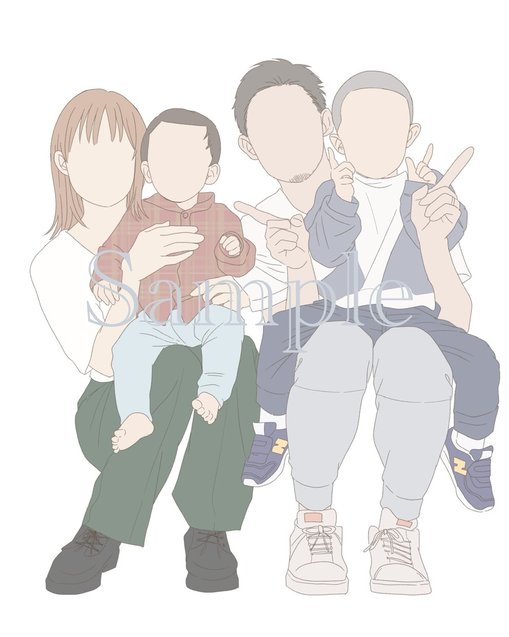おしゃれな似顔絵アイコン描きます 写真を模写してアイコンを制作します！待ち受け画面にも◎！ イメージ2