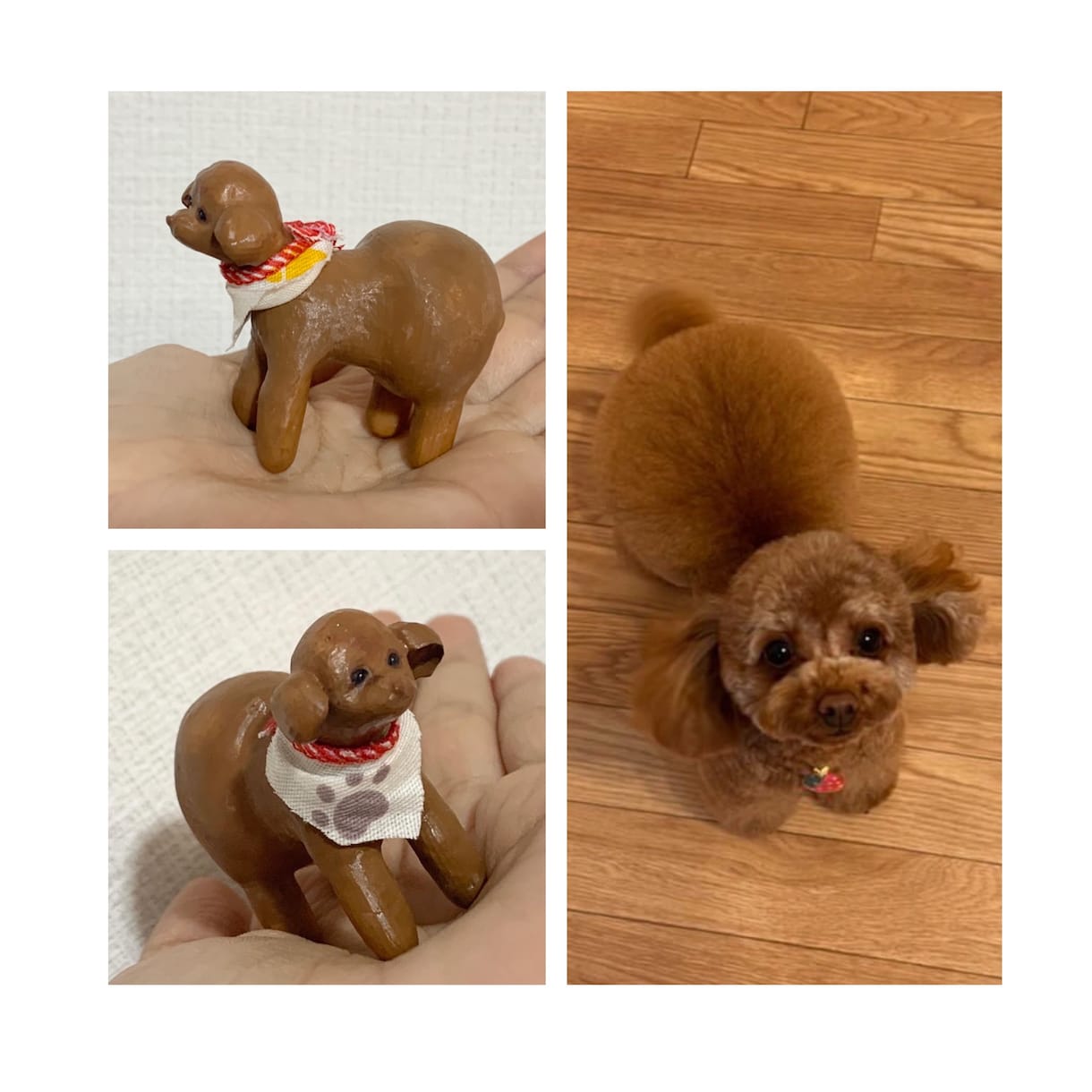 写真1枚から犬のオーダーメイドフィギュア作ります お写真1枚から手のひらサイズの3Dフィギュアをお作りします。 イメージ3