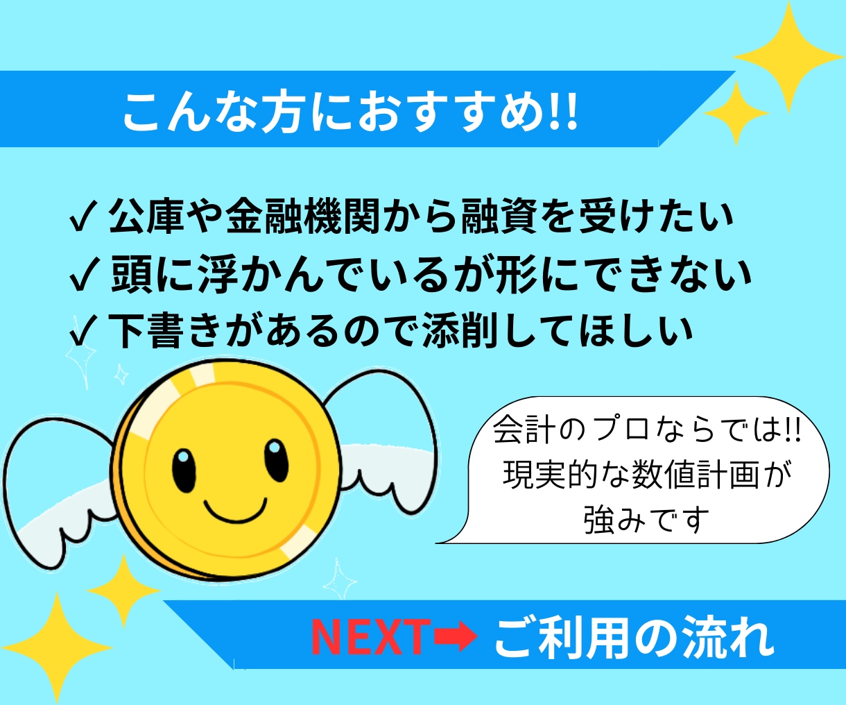 ミッション加速！事業計画書・経営計画書を作成します 融資・社内どちらか選択！現役高級会計事務所職員作成！ イメージ2