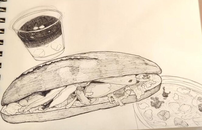 お料理のイラスト描きます お店のメニューやPR・POPに、ペン画のお洒落な雰囲気を！ イメージ2