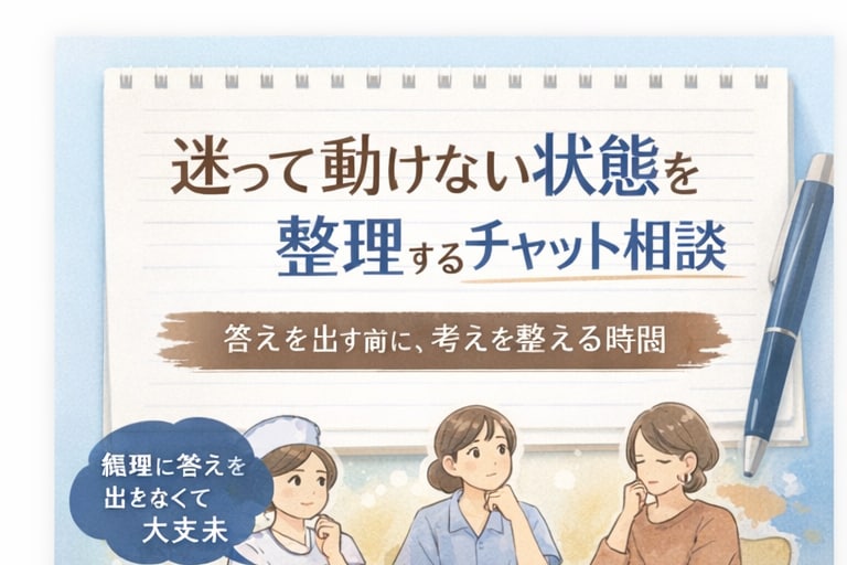 転職か継続か迷う看護師|働き方の違和感を整理します なんとなく続けているだけの働き方に、違和感ありませんか? イメージ1