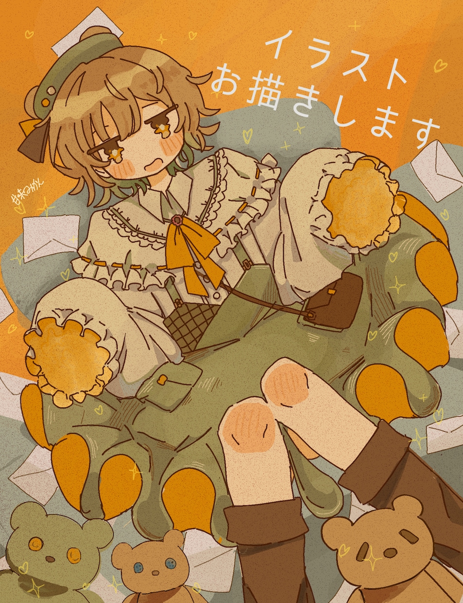 ポップなキャライラストお描きします ボカロ曲や歌ってみた、SNSアイコンなどに！ イメージ10