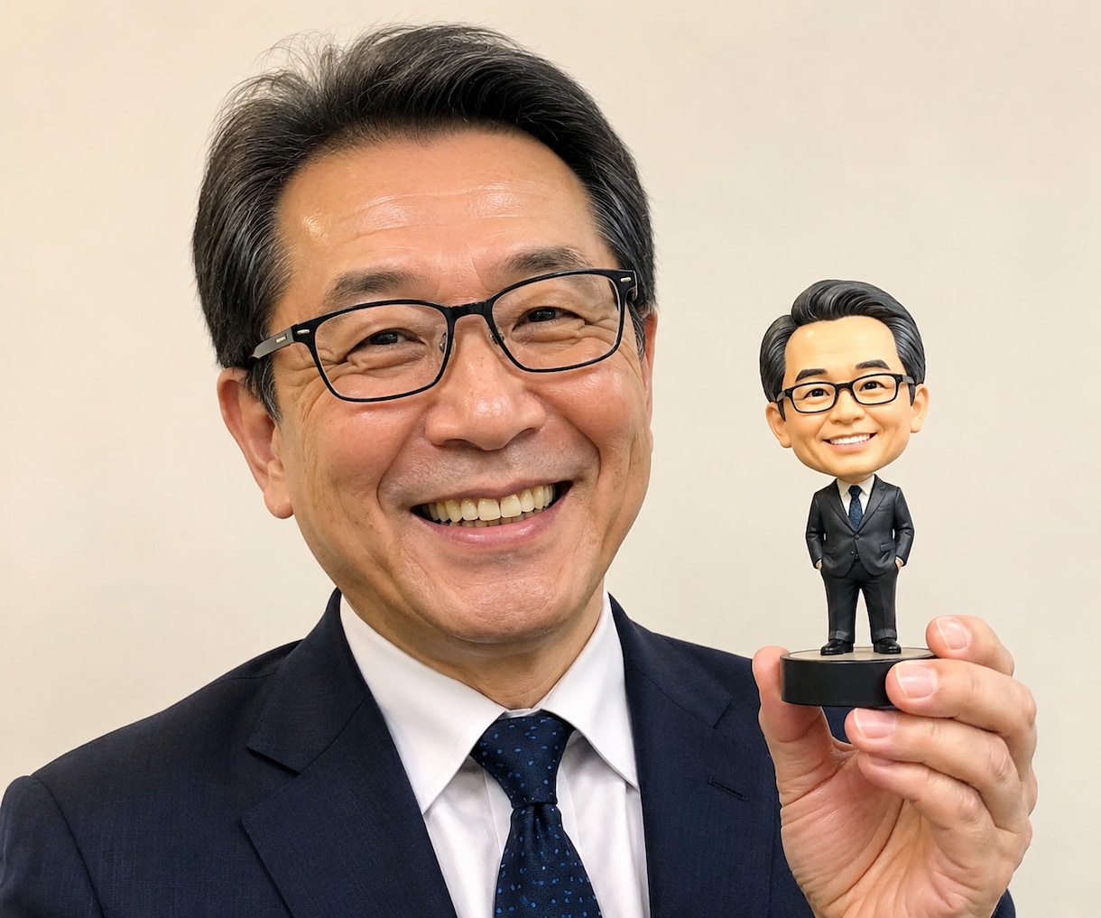 写真からオーダーメイド似顔人形フィギュア作ります 還暦・古希祝い 退職・送別会プレゼントに｜両親・上司への感謝 イメージ1