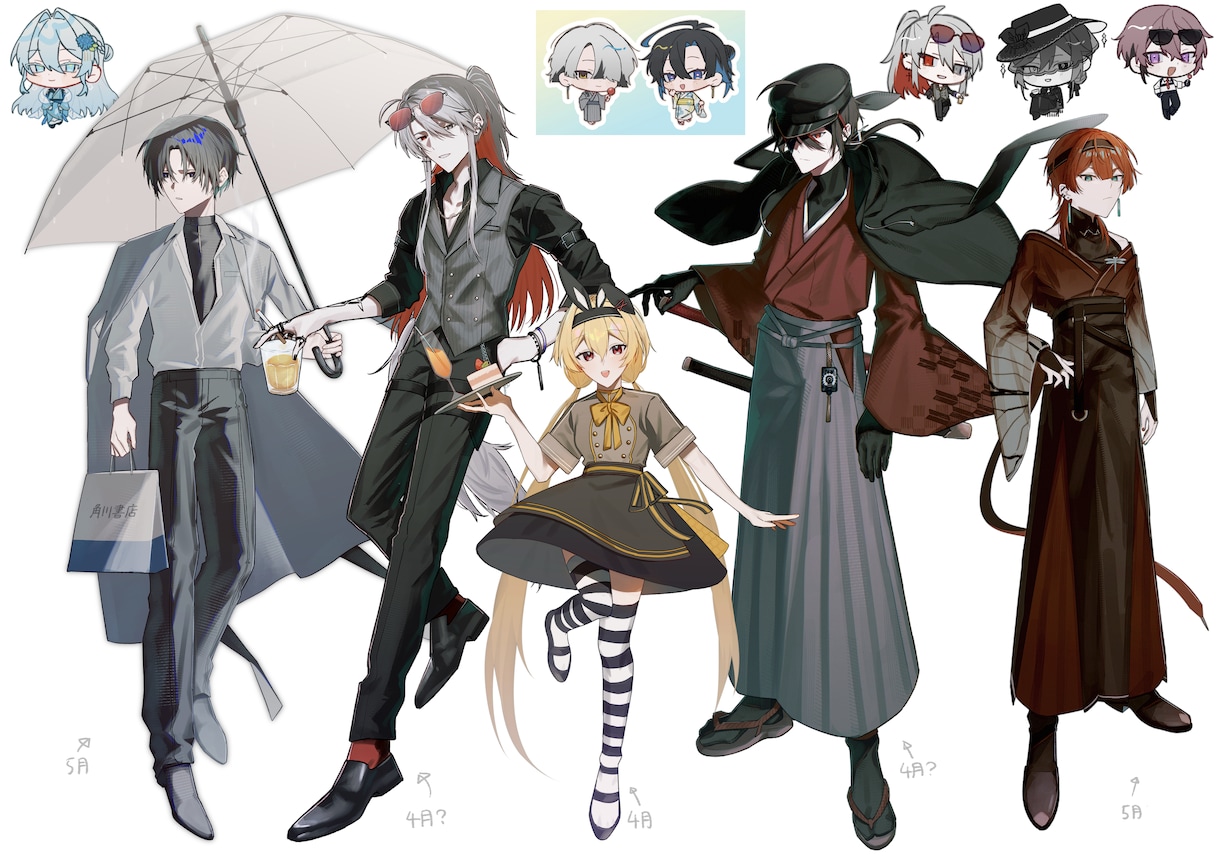 TRPG,キービジュアルなどの立ち絵を描きます かっこいい、色彩暗めのキャラクターを描きます！ イメージ5