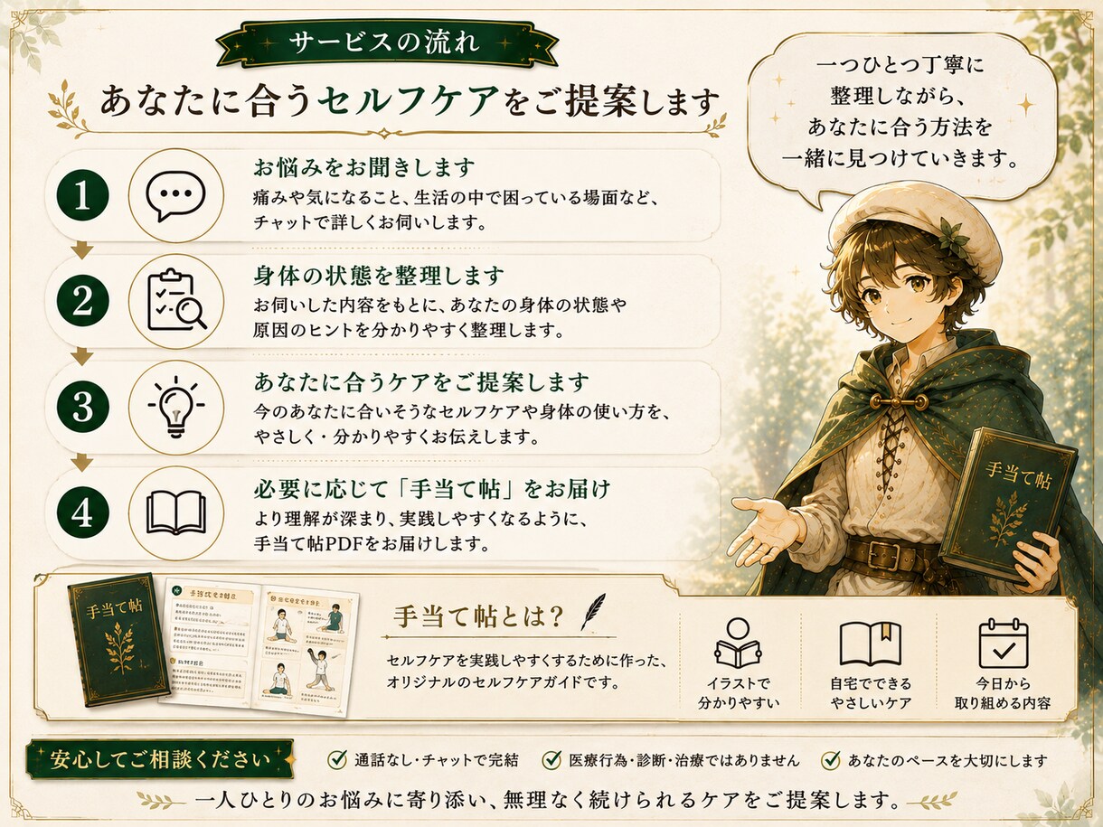 身体の悩みを理学療法士が一緒に整理します 何をすればいいか分からない方へ イメージ3