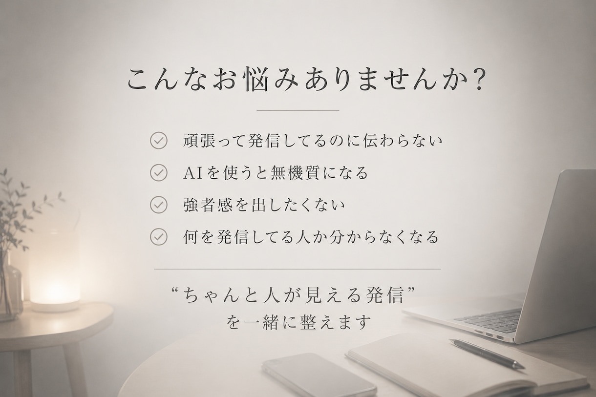 共感されるXプロフィールを作ります “ちゃんと人が見える発信”を整えます イメージ2