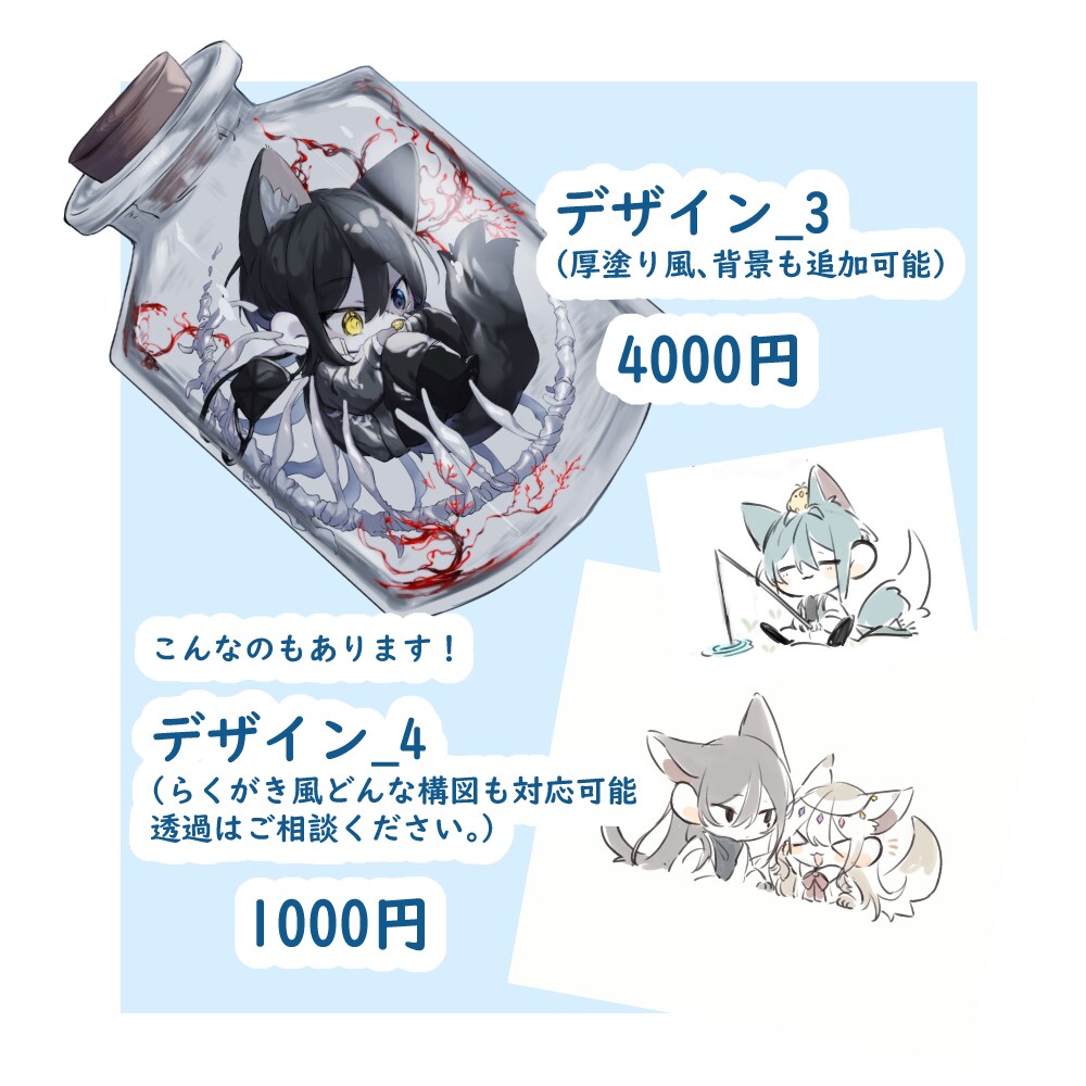 デフォルメイラスト制作ます アイコンからグッズにまで使えます！ イメージ3