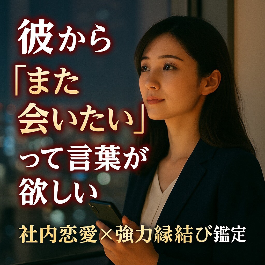 職場の年下彼との恋愛メール鑑定◆強力縁結びします 社内恋愛・年下男性への片思いを霊視鑑定・強力縁結びご祈祷 イメージ8