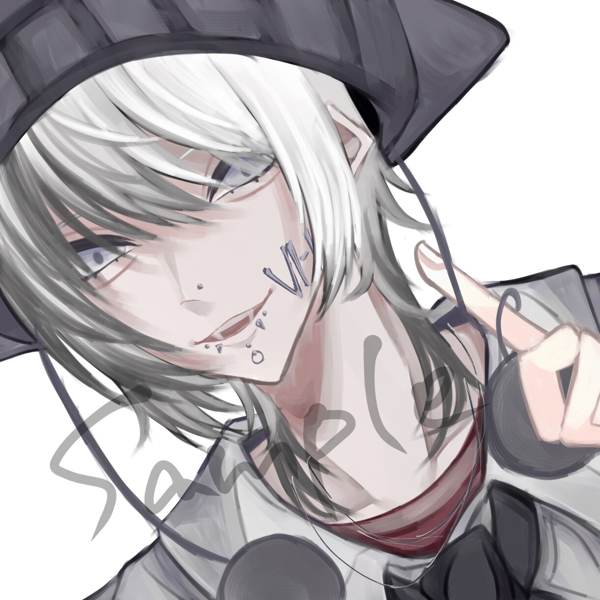人物イラストを描きます かっこいい系の厚塗りの人物イラスト イメージ1