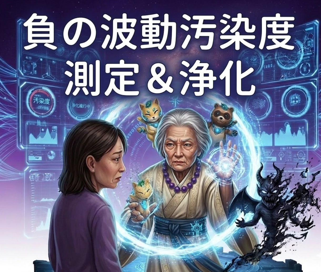 16：他の鑑定による負の波動を測定し浄化除去します 過去に受けた鑑定での負の影響度・エーテルコードを数値化し除去 イメージ1