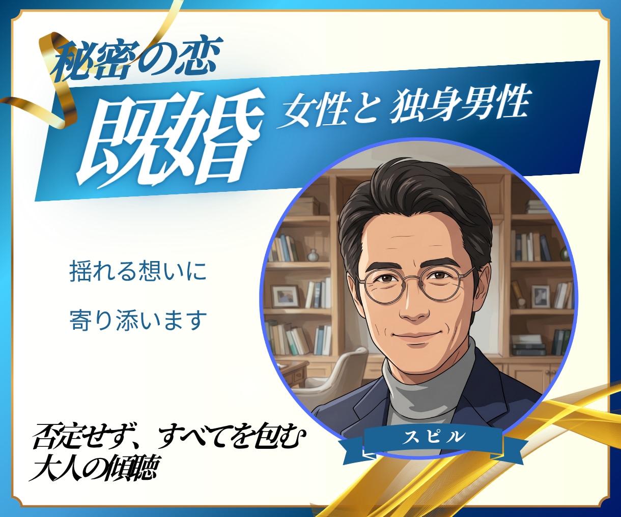 既婚女性と独身男性の恋｜彼の本心を読み解きます 否定も説教も一切なし。あなたの揺れる心を優しく受けとめます イメージ1