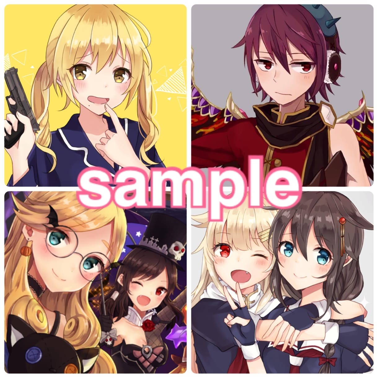 アイコン・ヘッダーお描きします 版権・創作・ネトゲキャラなどご依頼お待ちしてます！DM必須！ イメージ2