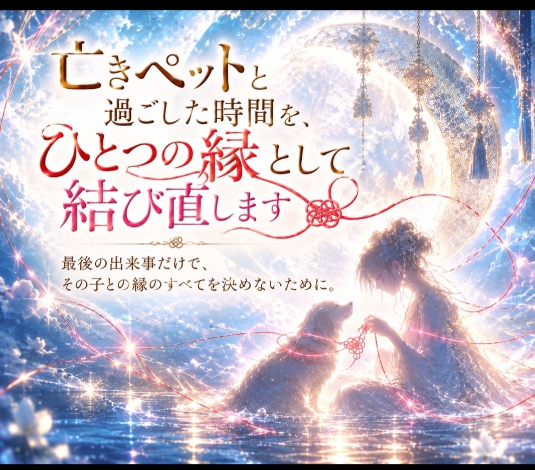 亡きペットとの繋がり、気持ちを読み、縁を霊視します 占い(未来)リーディング(今)ではなく、縁(過去)の結び直し イメージ10