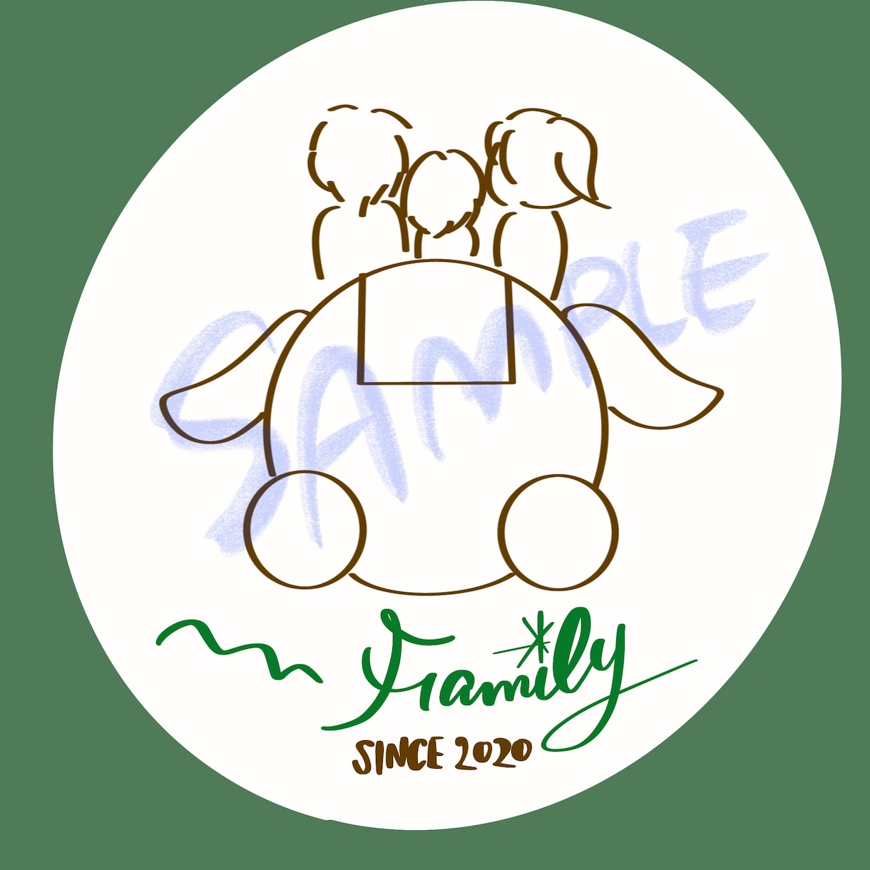 商用利用OK★記念日入りSNSアイコンお描きします 大切な記念日を入れて、世界に一つだけのアイコンを制作します イメージ6