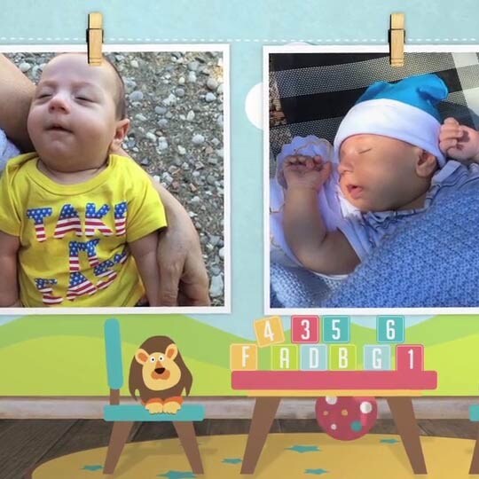 お子様の誕生と成長を可愛いアルバム動画で残せます お好きな写真で洗練されたハイクオリティーな映像を(M) イメージ3