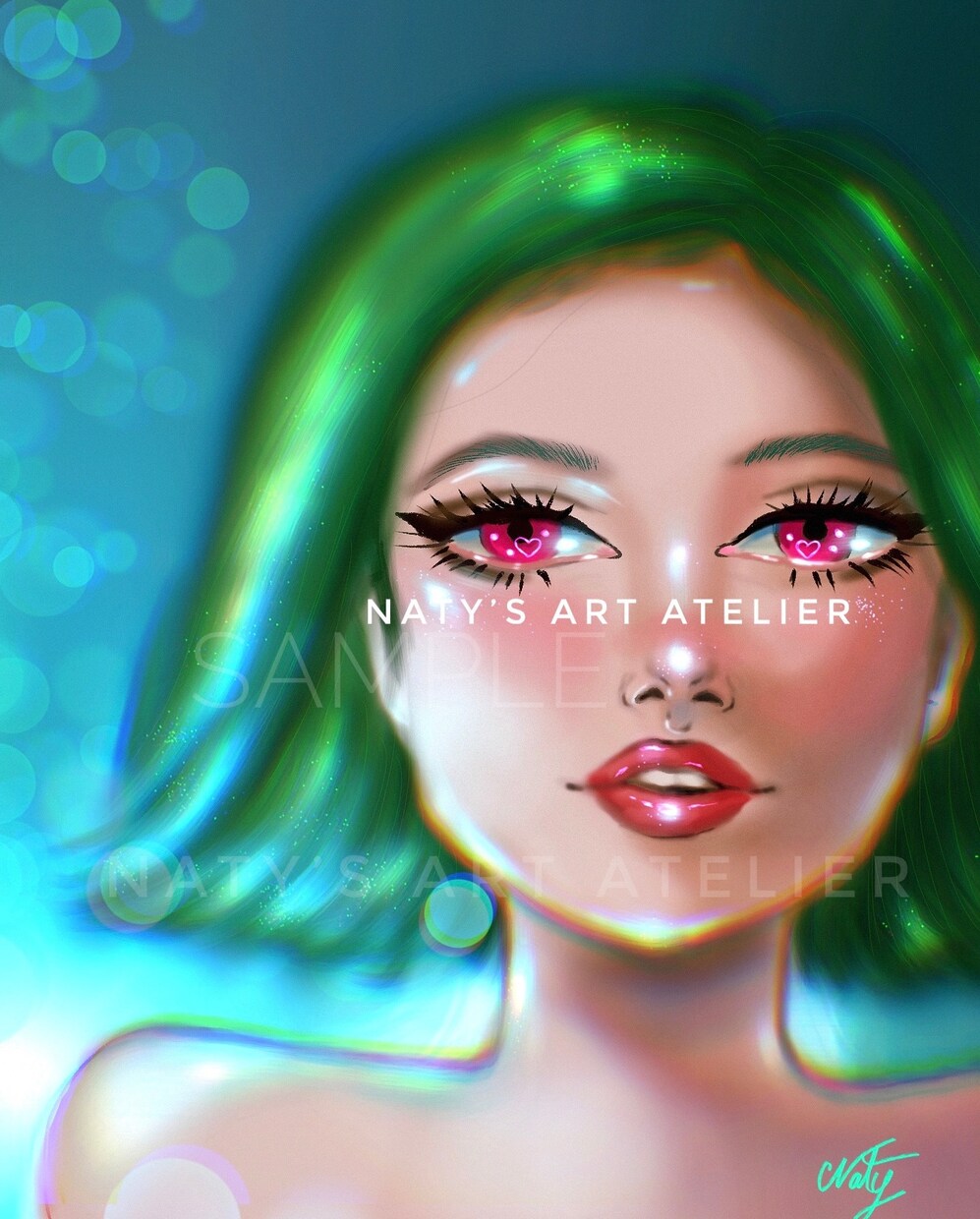 大人可愛いイラスト、SNSアイコン等をお描きします キラキラしたビビットで個性的なイラスト★ イメージ4