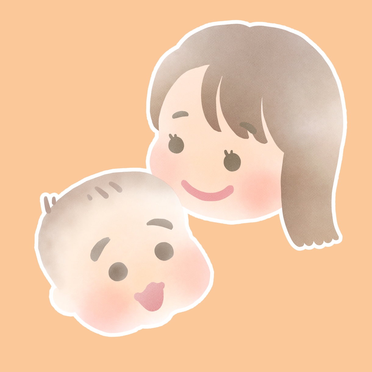SNSアイコンに！ふんわりかわいい赤ちゃん描きます 双子ちゃん三つ子ちゃん追加料金なし★ イメージ8