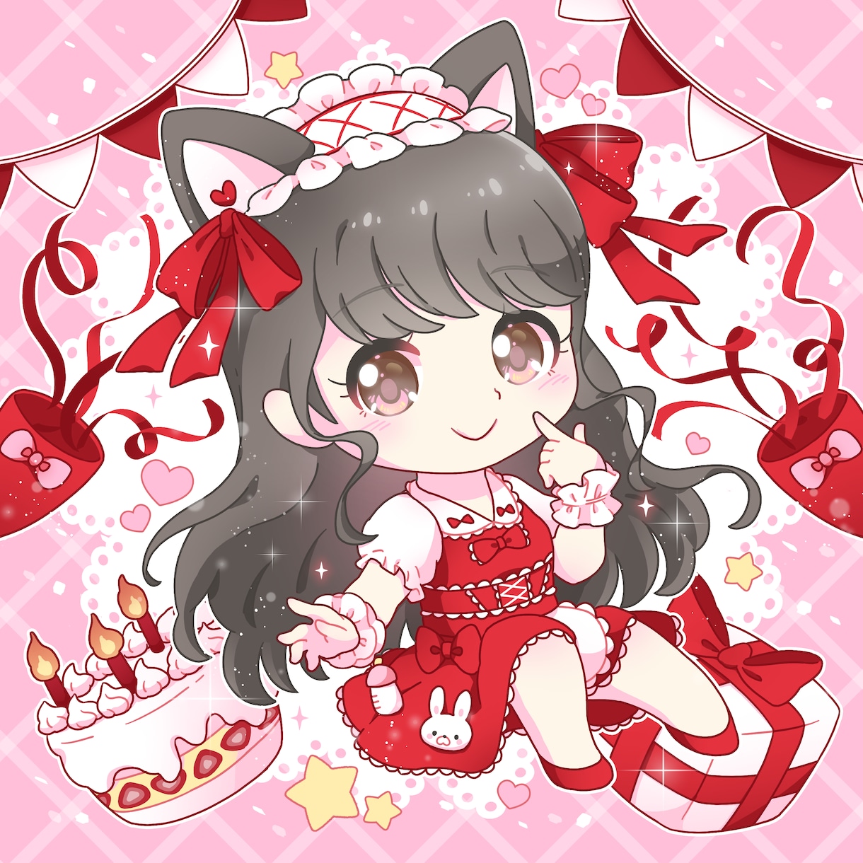 商用◎アニメ公式風なミニキャライラスト描きます Vtuber/歌い手/キャス画/Twitter/グッズ等に！ イメージ3