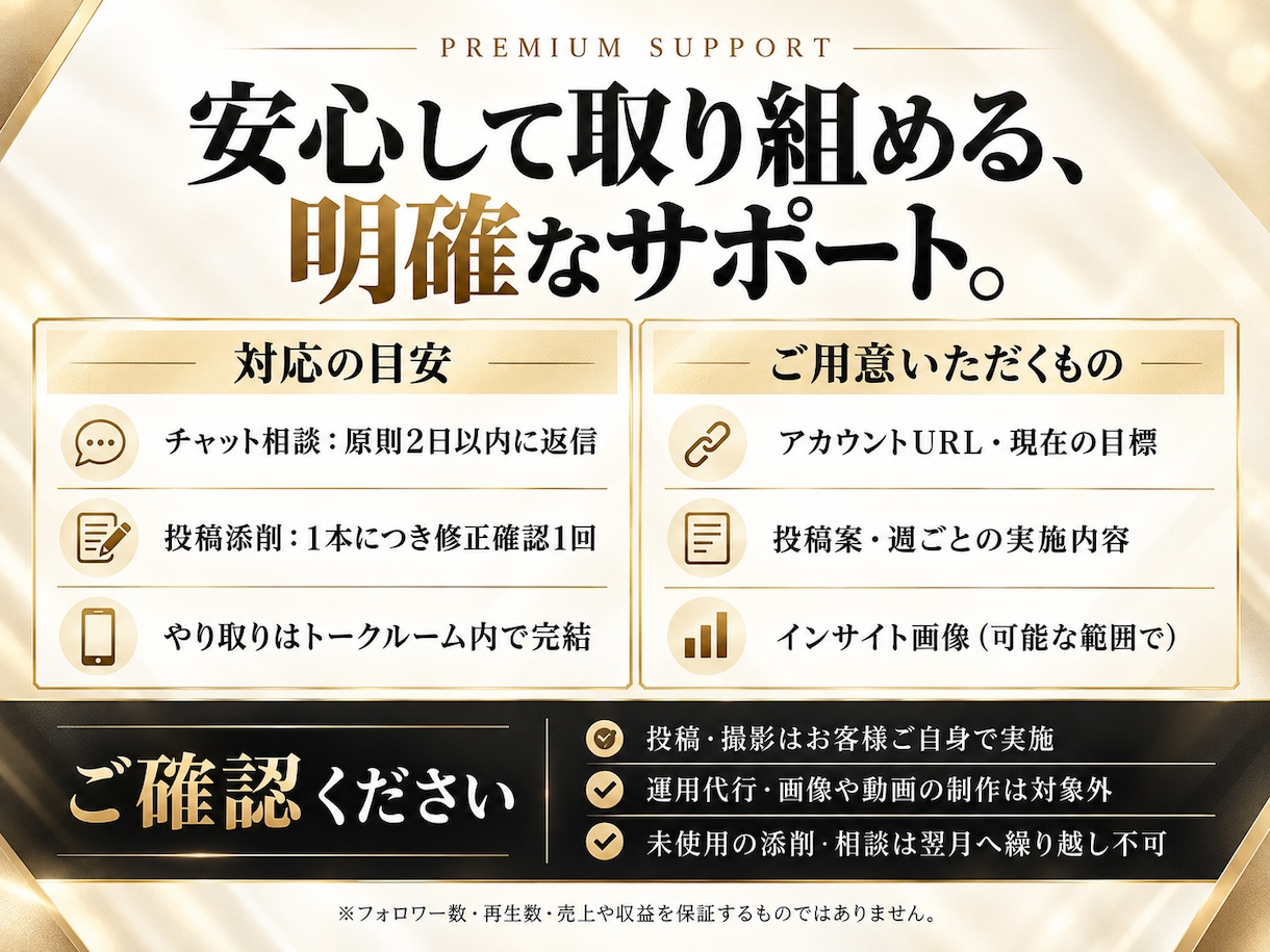 SNS改善を実践まで1ヶ月サポートしますます 週1回の振り返りと投稿添削で改善をサポート イメージ4