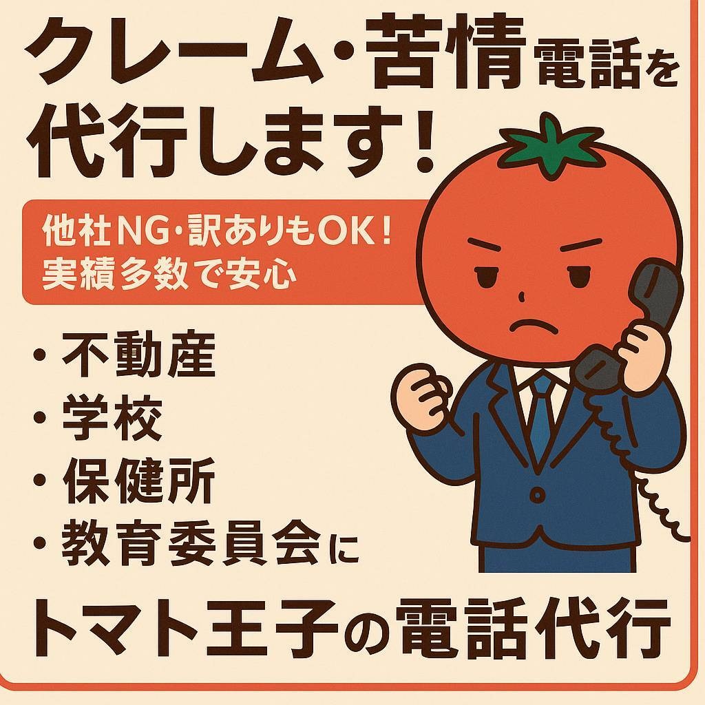 クレーム、苦情、パワハラ！電話代行、通報いたします 保健所、学校、教育委員会、不動産、コンプライアンス室へ密告 イメージ1