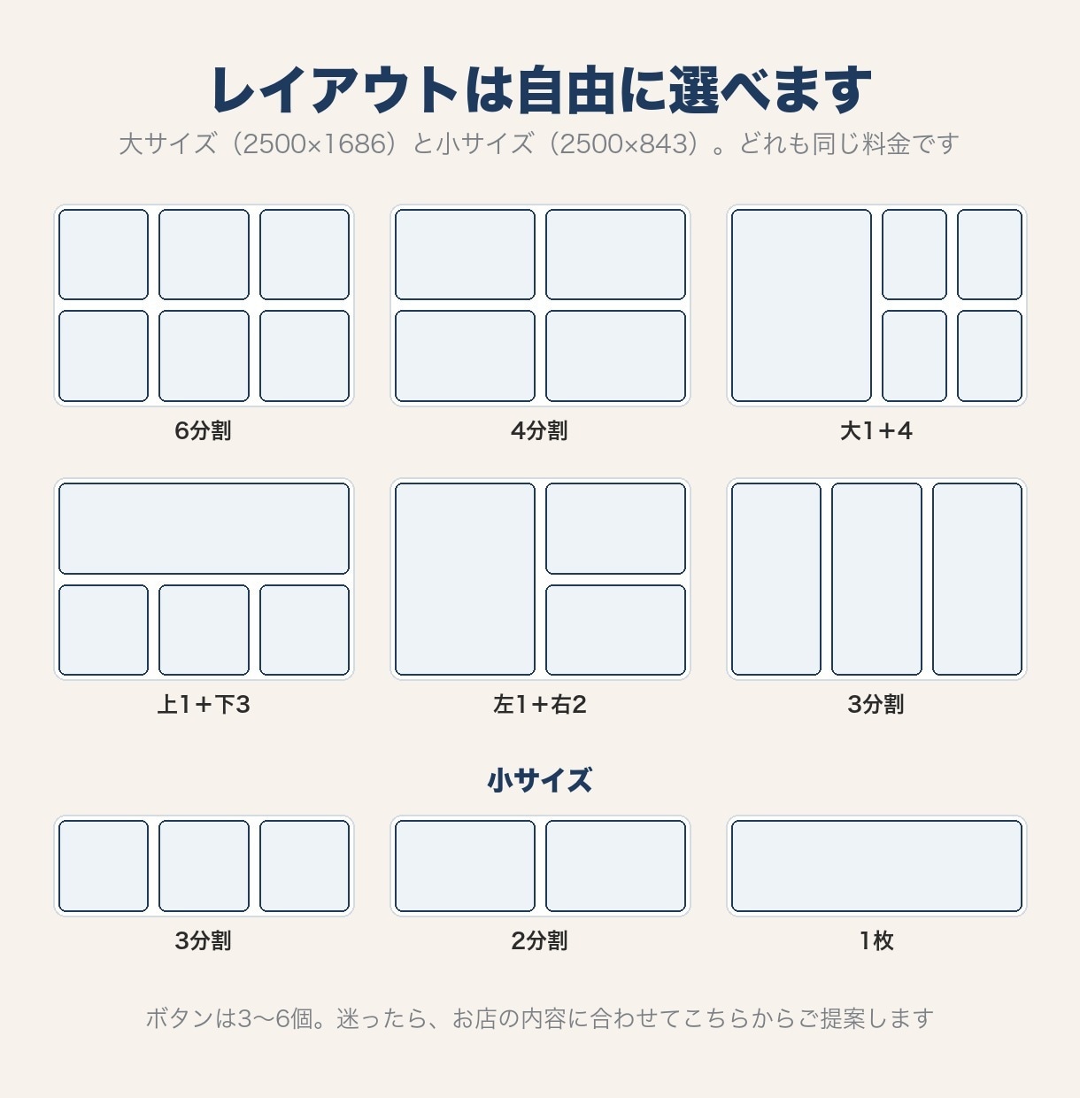 お試し1,000円でLINEリッチメニュー作ります 修正無制限・ラフ2案・設定手順書つき。購入前の無料ラフ案OK イメージ9