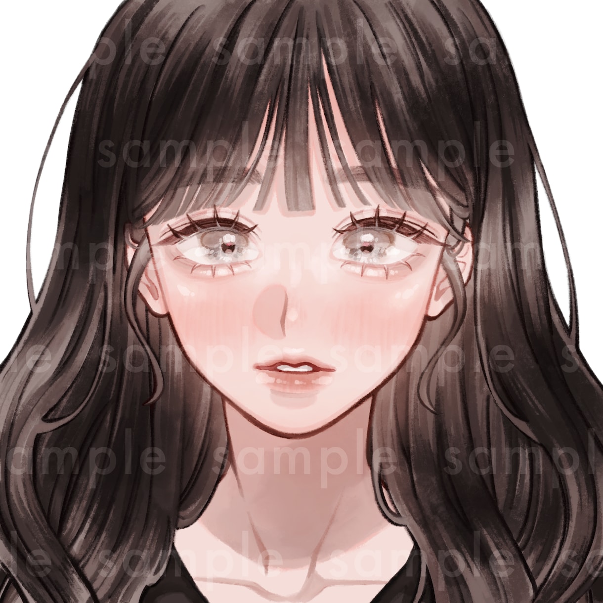 女の子のアイコンイラスト制作いたします SNSアイコンなど、お気軽にご相談ください! イメージ4