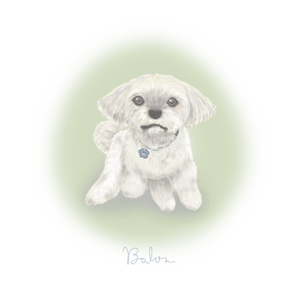 動物のふんわりオリジナル似顔絵アート描きます かわいくて優しいイラストに仕上げます イメージ1