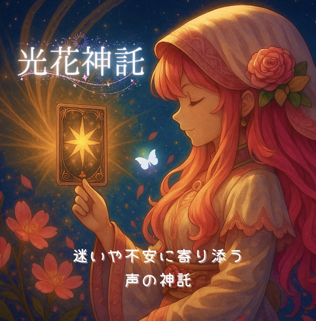 声で寄り添う光と花の電話リーディング行います 迷いや不安に寄り添う“声の神託”セッション イメージ1