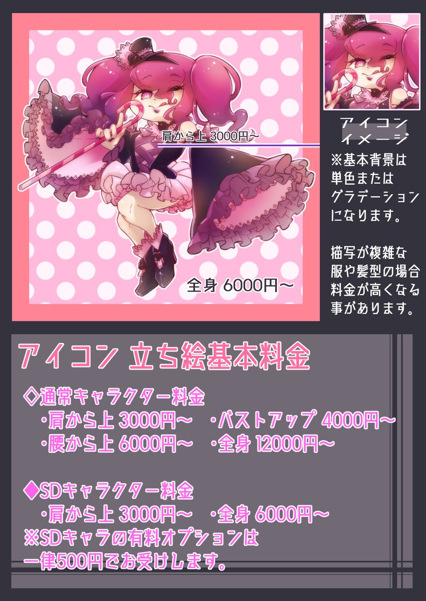 アイコン立ち絵描きます いろんな女の子のアイコン立ち絵いかがでしょう！ イメージ9
