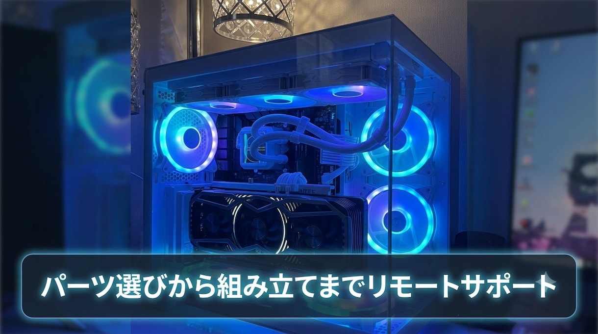 自作PCのパーツ選び／組み立て／代行も承ります 初心者歓迎！リモートでのアドバイスや完成品の発送代行まで対応 イメージ1
