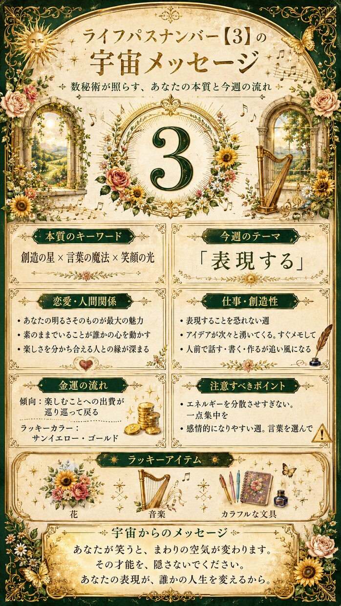 数秘術×宇宙であなただけの本質を鑑定します 自分を知ることが、引き寄せの第一歩。 イメージ5
