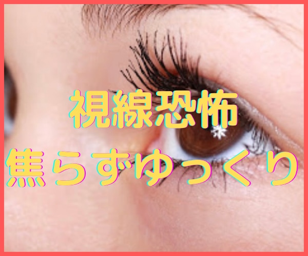 視線恐怖で辛いあなたに寄り添います 他者からの視線が気になって苦しい方の心の支えになります イメージ3