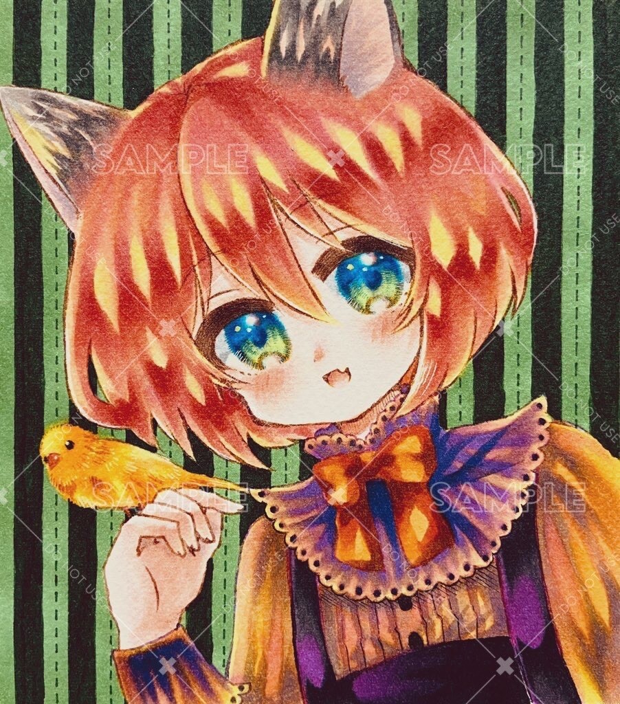 コピックでオリジナルイラストをお描きします 特別な一枚、丁寧に制作いたします イメージ2
