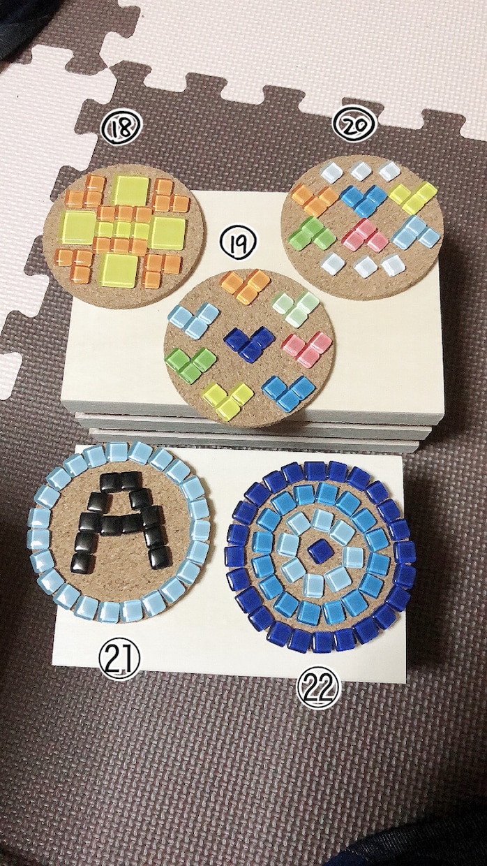 ガラスタイルでハンドメイドします デザインと色を決めて頂き、オーダーメイドで作ります イメージ3