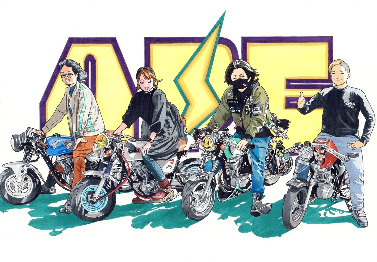 バイクイラスト販売・制作します あなたの愛車、世界でひとつのイラストにしませんか？ イメージ5