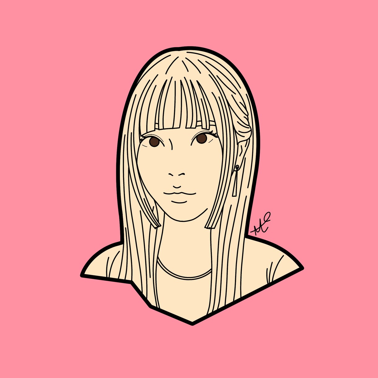 最短１日！おしゃれな似顔絵イラスト描きます お写真・顔画像を元に、似顔絵イラスト・アイコン描きます！ イメージ8
