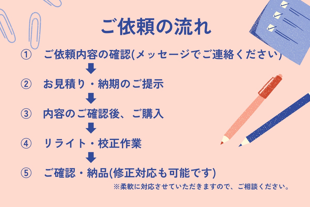 読み手に伝わる文章にリライト・校正します あなたの文章を【届く言葉】にして整えます イメージ3