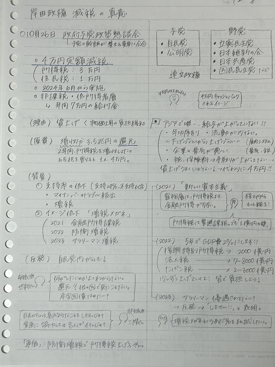 手書き板書風！授業や動画の要点をノートにまとめます 板書風の吹き出し付き！雑談も交えて楽しく見やすく整理 イメージ1