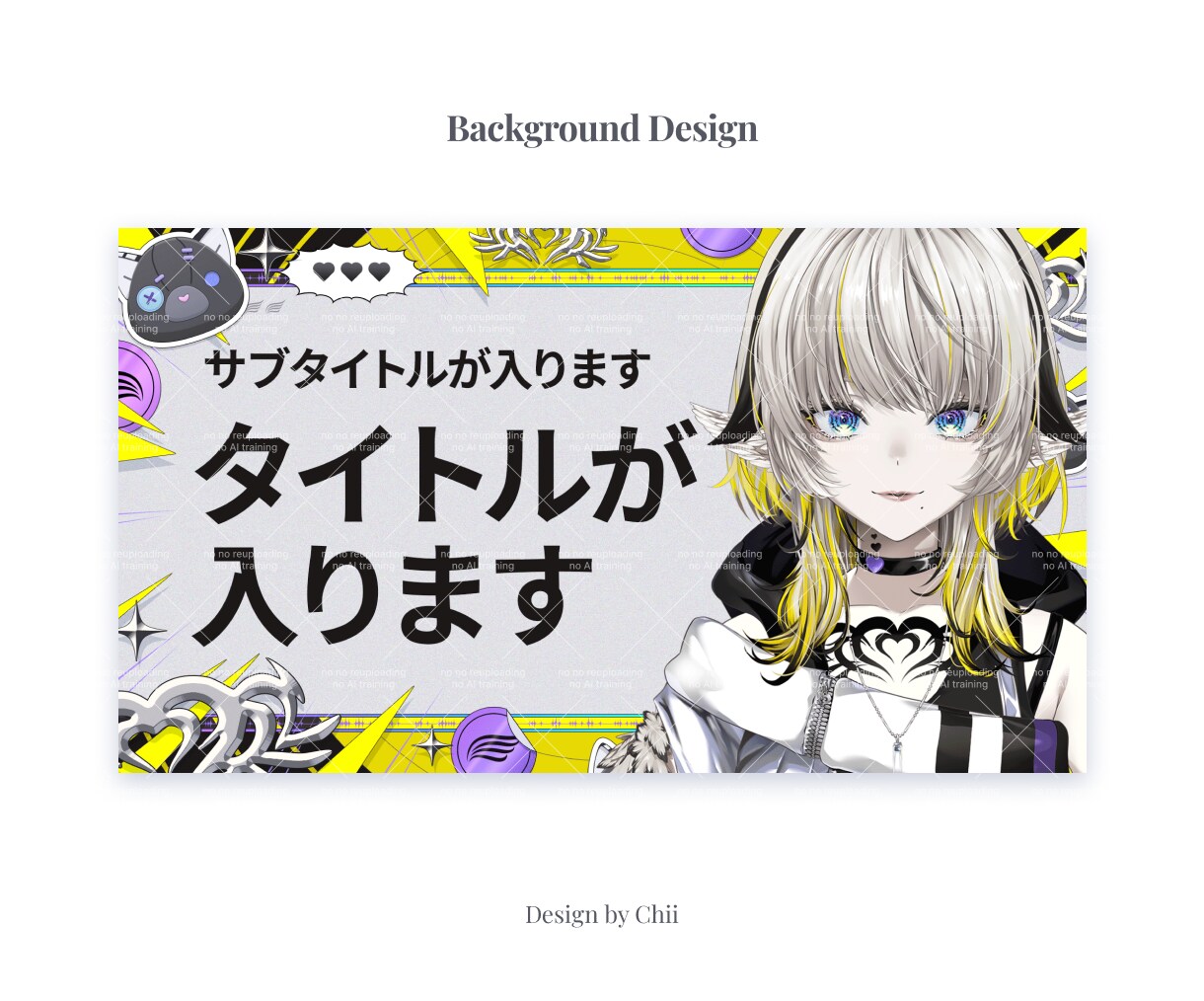 あなただけのサムネイルを作成します ✦Vtuber様におすすめ！世界観、個性を丁寧にデザイン✦ イメージ7
