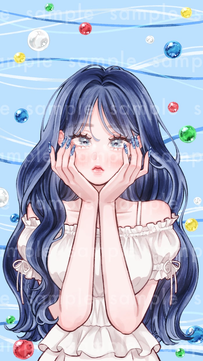 やわらかな厚塗り調の女の子イラストを制作いたします 商用利用料込み｜アイコン・サムネ・MV・配信背景・一枚絵など イメージ5