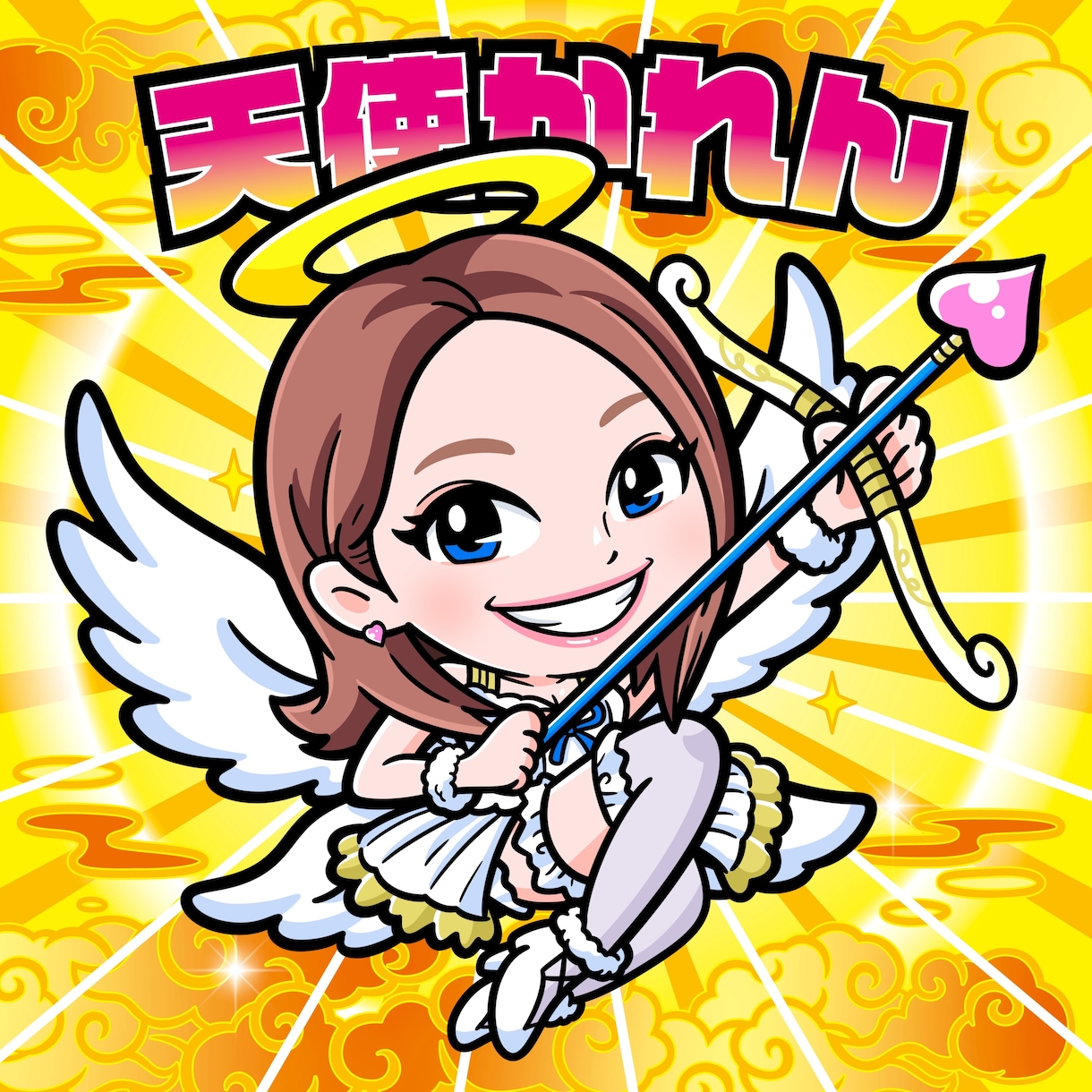 ビックリマン風★似顔絵イラストなど作成致します シール入稿代行サービスあり（無料） イメージ2