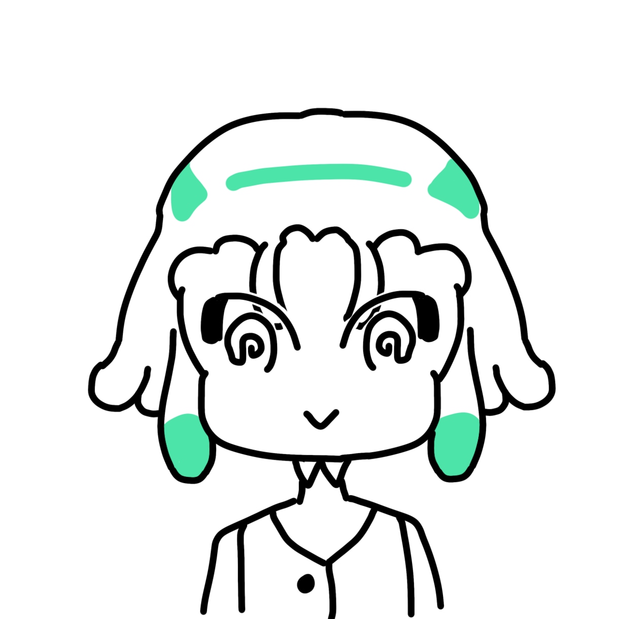 ピーキーなシンプルアイコン描けます 特徴のある目+モノクロ+差し色で個性的に◎ イメージ6