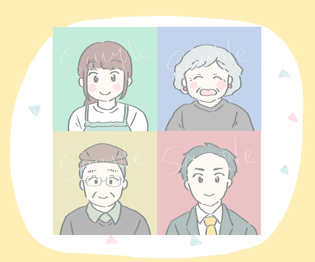 心温まる似顔絵アイコン◎柔らかい第一印象作ります 優しい/かわいい/安心感を届けたい方にぴったり！ イメージ4