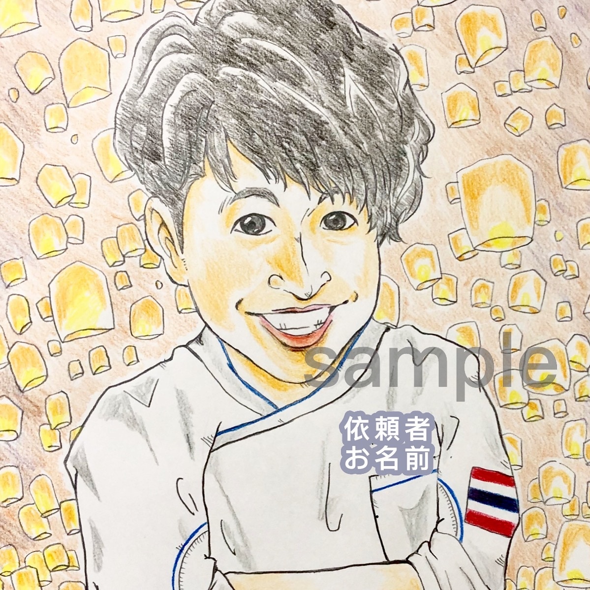 似てる！名刺やアイコンなど、似顔絵イラスト描きます プレゼントに！誕生日還暦祝いに似顔絵はいかがですか？ イメージ2