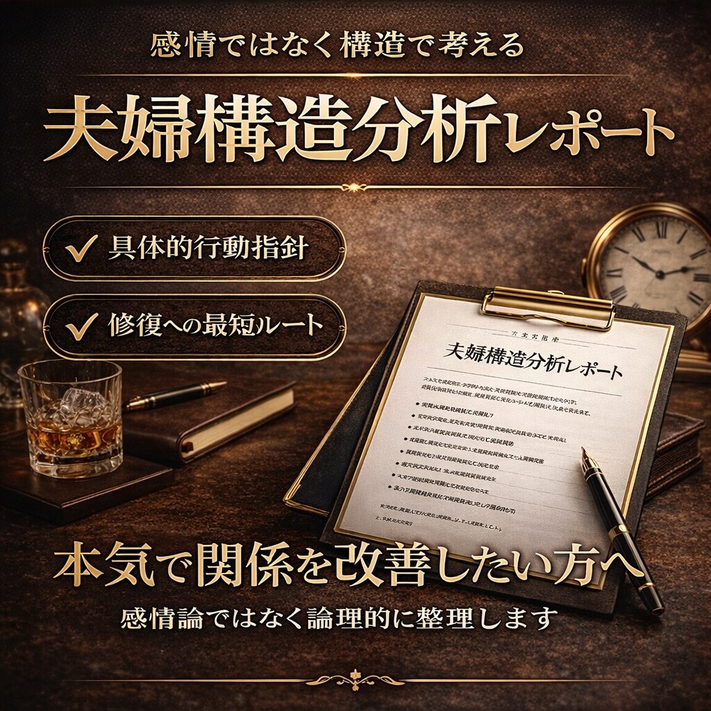 夫婦関係を構造で整理します 本気で向き合う夫婦関係を構造で整理します イメージ1