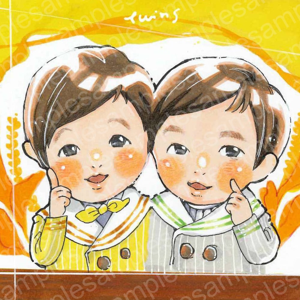 モニター価格★あったかい似顔絵描きます アイコンは背景の雰囲気を変えて納品もできます★ イメージ1