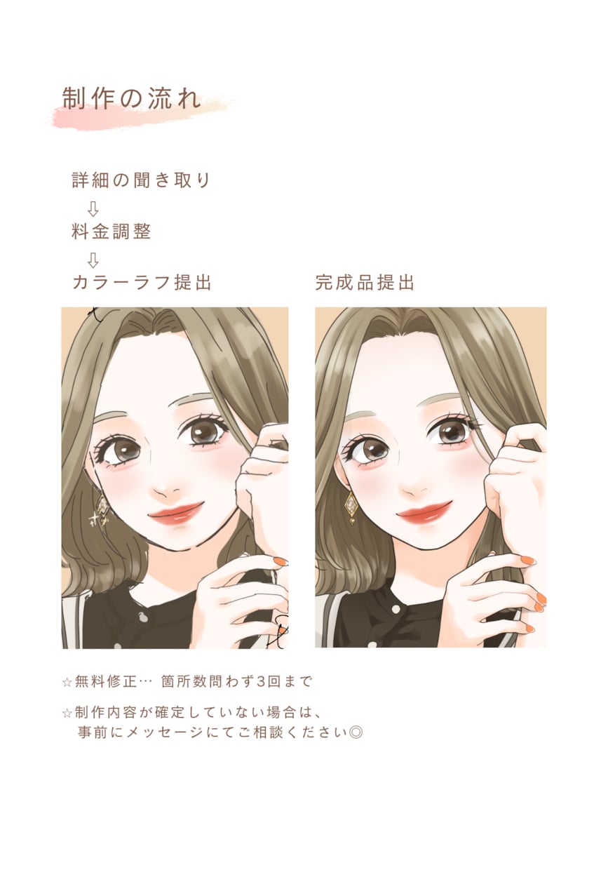 透明感抜群、目を惹くアイコン・似顔絵を描きます 高クオリティ！修正３回まで無料☺︎清潔感のある似顔絵も◎ イメージ6
